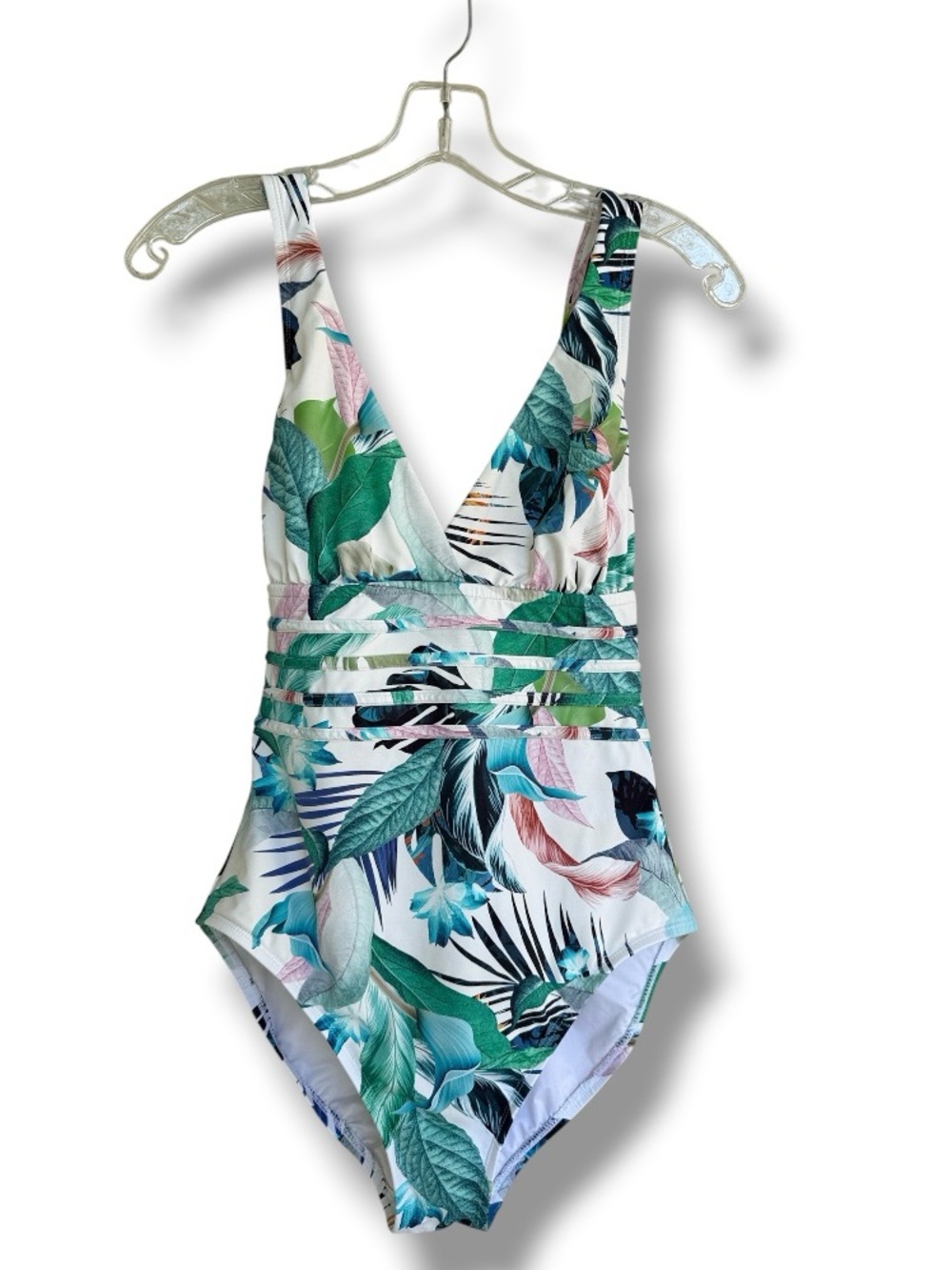 La Blanca In The Moment Multi-Strap Cross-Back One Piece Swimsuit Size 10 - Picture 3 of 13